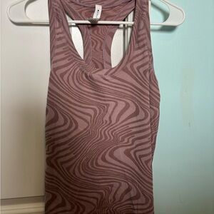 Athleta Women's Purple Patterned Tank Top